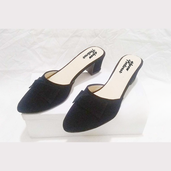 Stylish Heel Pump Shoes for Women with Tie Knot - 4 Color 36