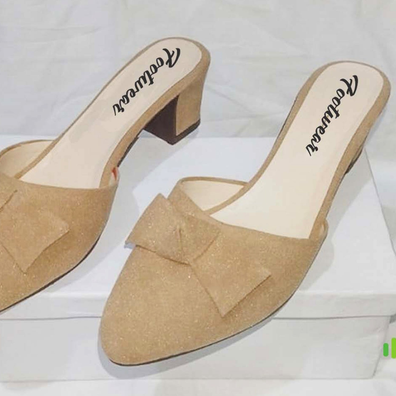 Stylish Heel Pump Shoes for Women with Tie Knot - 4 Color 36