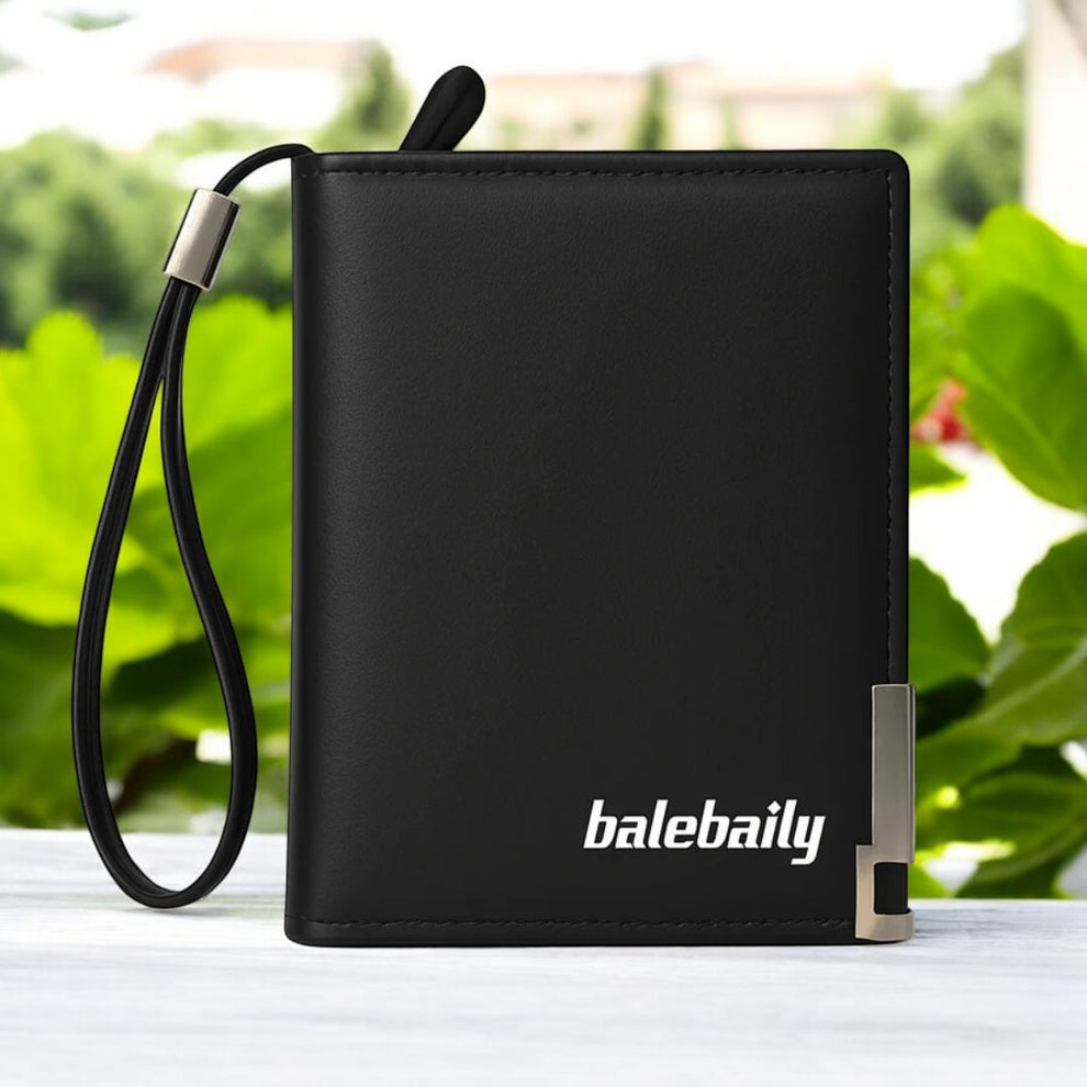 Balebaily Compact Short Wallet – Multi Card Holder with Money Clip & Coin Pocket for Men & Women